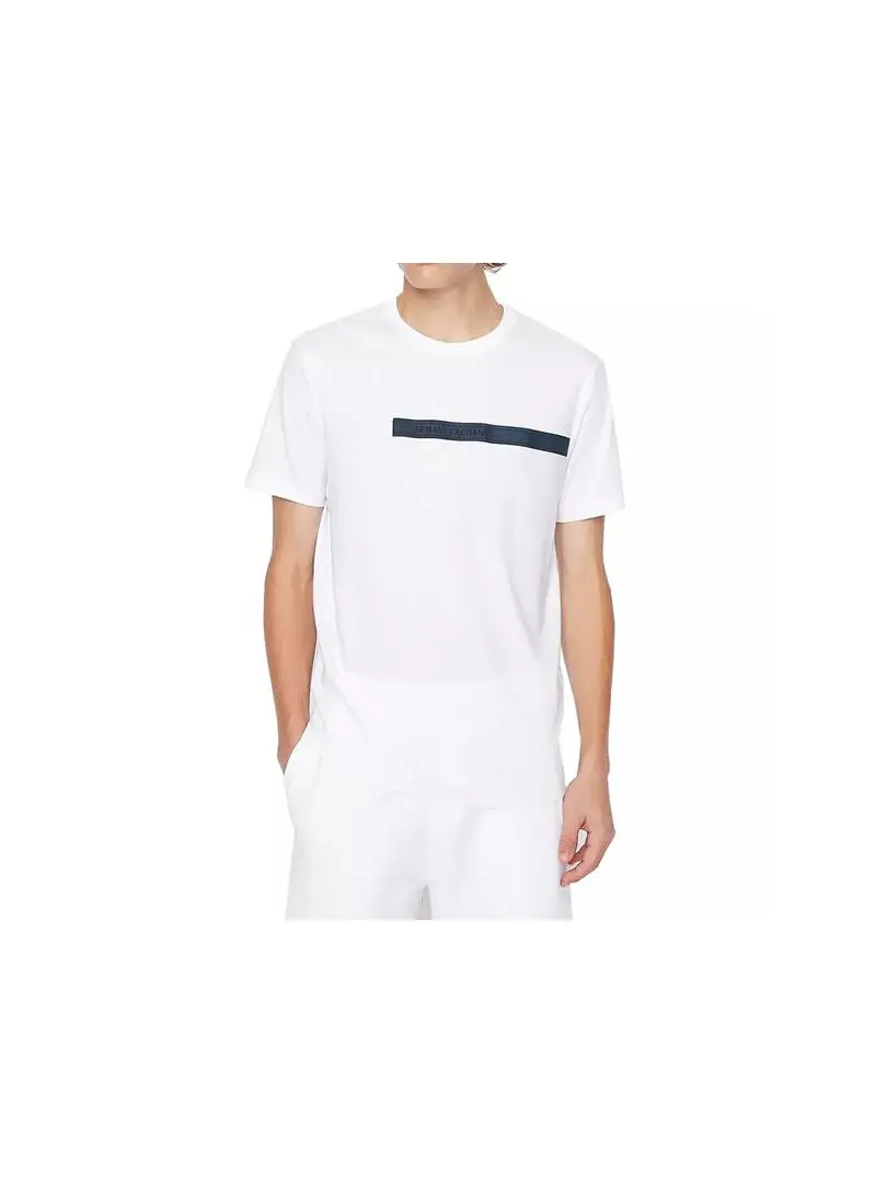 Armani Exchange Męski T-shirt T-shirt 3LZTBE-ZJ8LZ-1100 Biały | Sklep Monotox