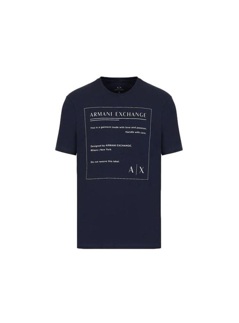 Armani Exchange Męski T-shirt T-shirt 3LZTHD-ZJH4Z-15BA Granatowy | Sklep Monotox