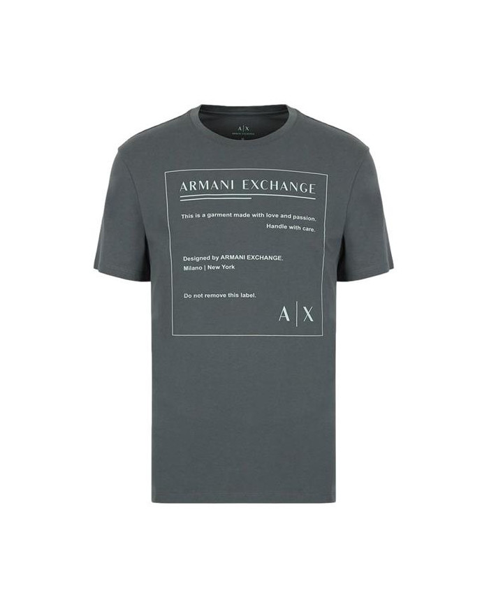 Armani Exchange Męski T-shirt T-shirt 3LZTHD-ZJH4Z-1839 Szary | Sklep Monotox