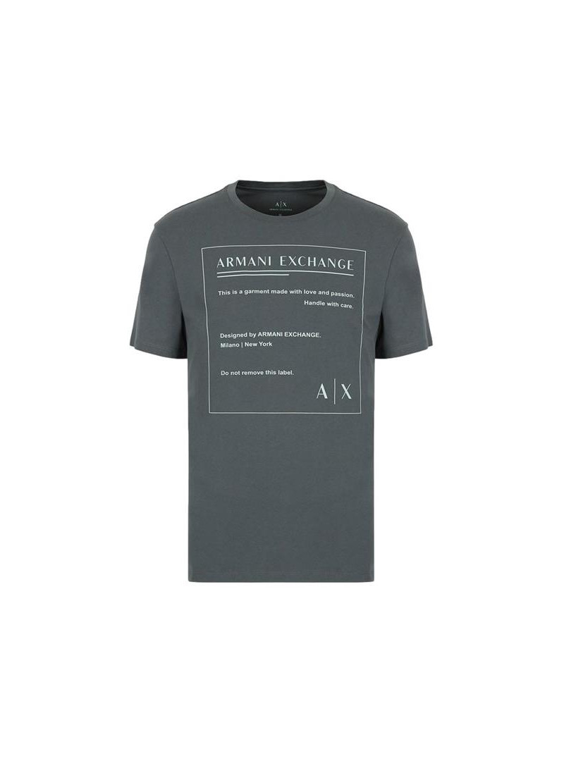 Armani Exchange Męski T-shirt T-shirt 3LZTHD-ZJH4Z-1839 Szary | Sklep Monotox