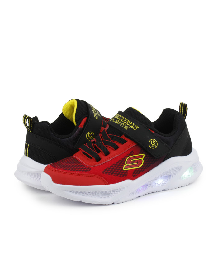 Skechers Dziecięce Sneakersy Skechers Meteor-lights Krendox 401495LRDBK Czerwony | Sklep Monotox