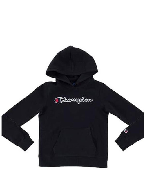 Champion Dziecięca Bluza Hooded Sweatshirt 404225KK001 Czarny | Sklep Monotox