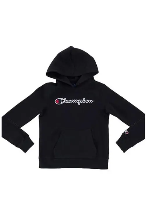 Champion Dziecięca Bluza Hooded Sweatshirt 404225KK001 Czarny | Sklep Monotox
