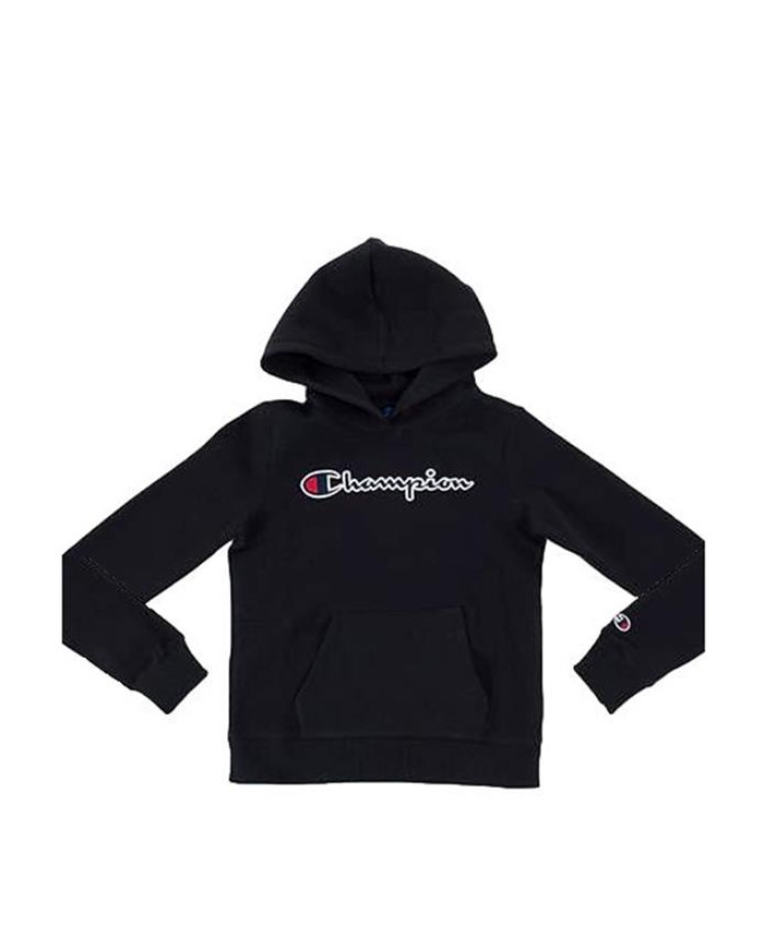 Champion Dziecięca Bluza Hooded Sweatshirt 404225KK001 Czarny | Sklep Monotox