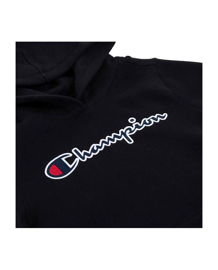 Champion Dziecięca Bluza Hooded Sweatshirt 404225KK001 Czarny | Sklep Monotox