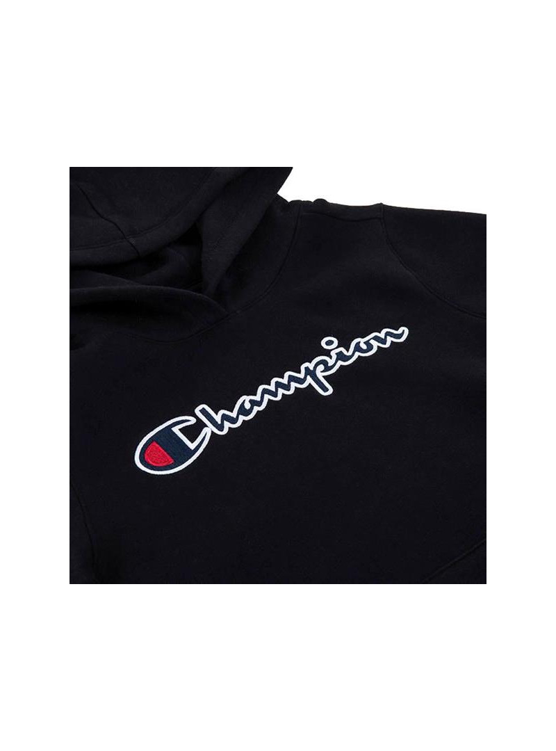 Champion Dziecięca Bluza Hooded Sweatshirt 404225KK001 Czarny | Sklep Monotox