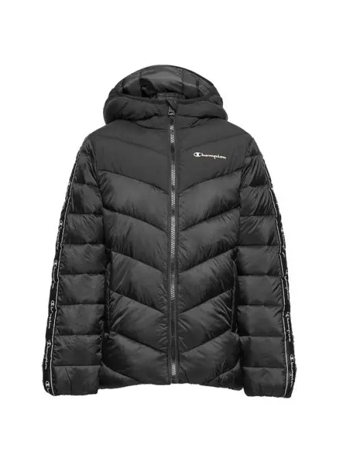 Champion Dziecięca Kurtka Hooded Jacket 404247KK001 Czarny | Sklep Monotox