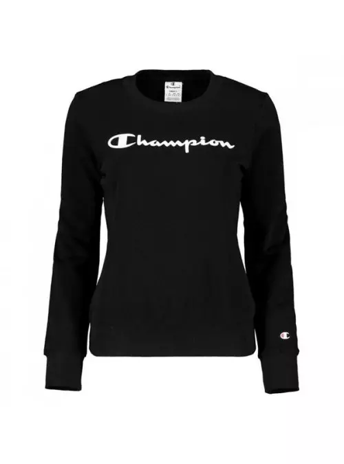 Champion Damska Bluza Crewneck Sweatshirt Czarny | Oficjalny sklep | Monotox