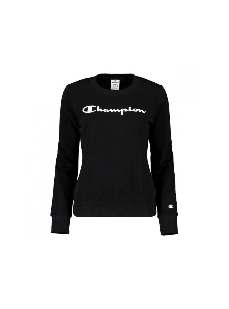 Champion Damska Bluza Crewneck Sweatshirt Czarny | Oficjalny sklep | Monotox
