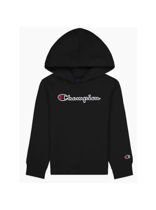 Champion Dziecięca Bluza Hooded Sweatshirt 404330KK001 Czarny | Sklep Monotox