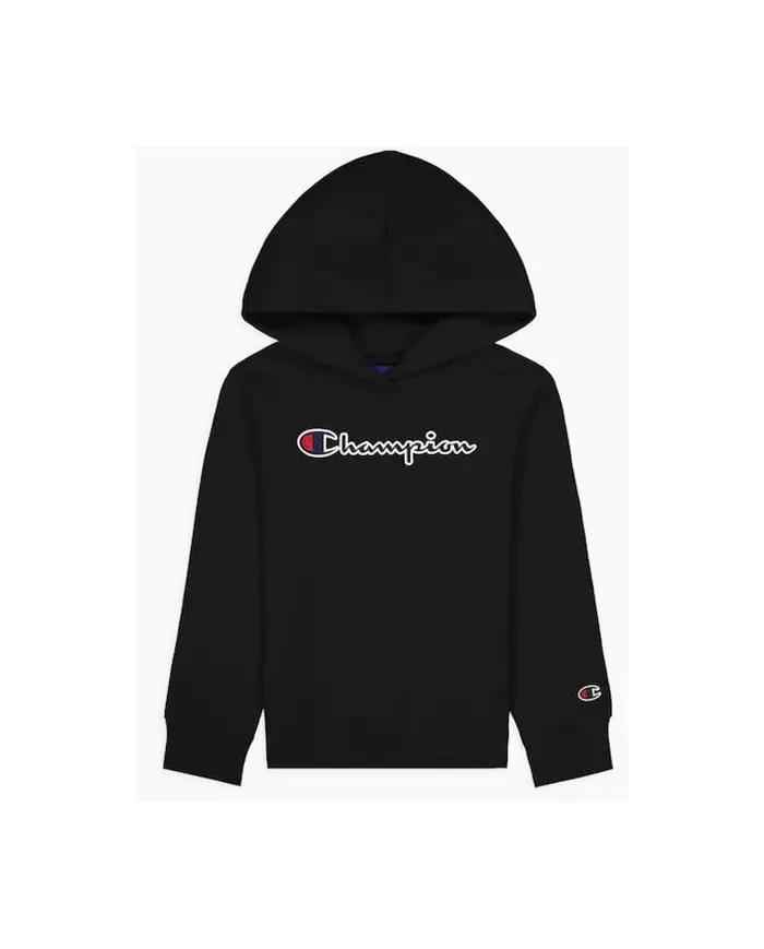 Champion Dziecięca Bluza Hooded Sweatshirt 404330KK001 Czarny | Sklep Monotox