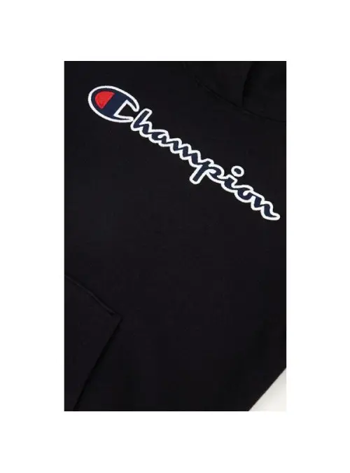 Champion Dziecięca Bluza Hooded Sweatshirt 404330KK001 Czarny | Sklep Monotox