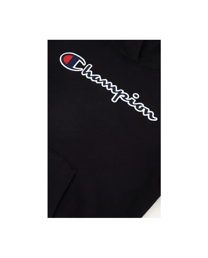 Champion Dziecięca Bluza Hooded Sweatshirt 404330KK001 Czarny | Sklep Monotox