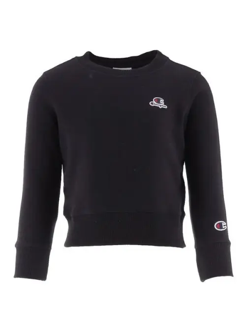 Champion Rochester Dziecięca Bluza Crewneck Croptop Sweatshirt 404332KK001 Czarny | Sklep Monotox