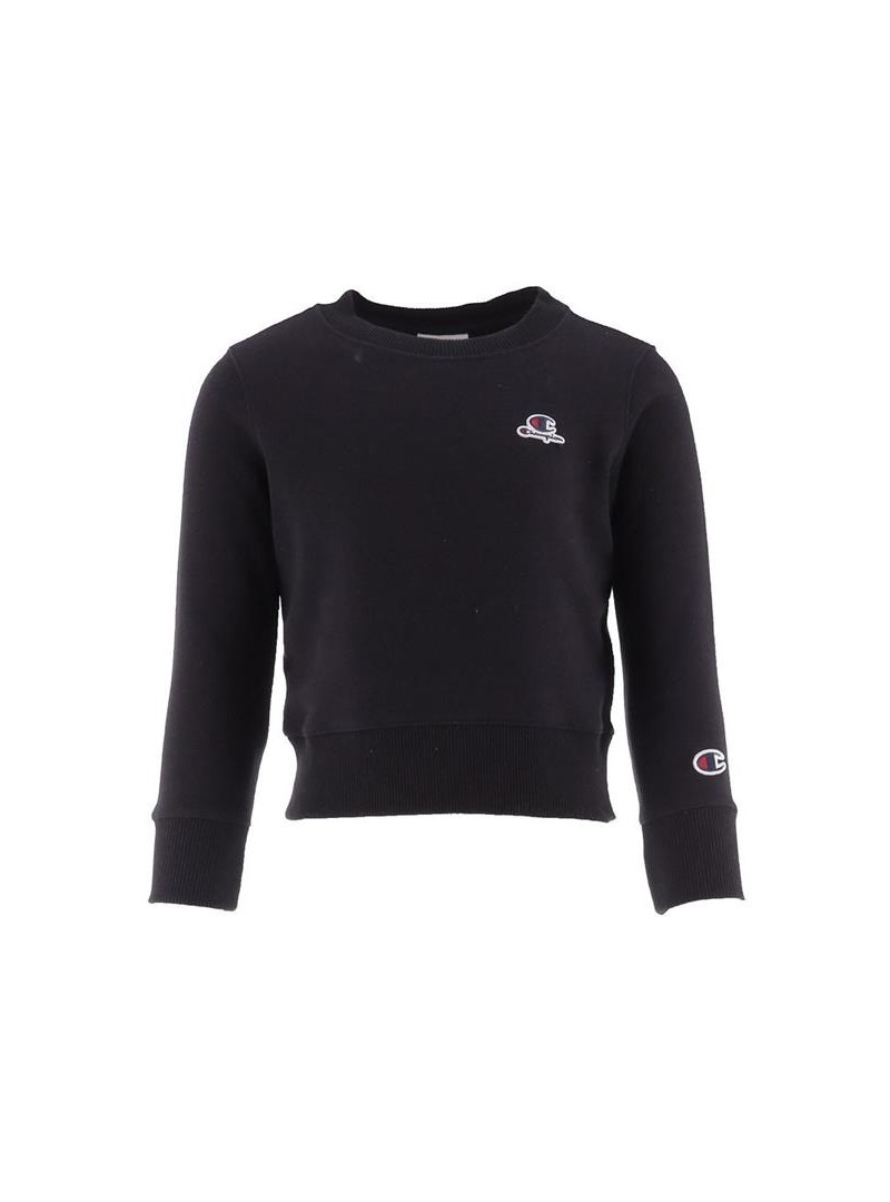 Champion Rochester Dziecięca Bluza Crewneck Croptop Sweatshirt 404332KK001 Czarny | Sklep Monotox