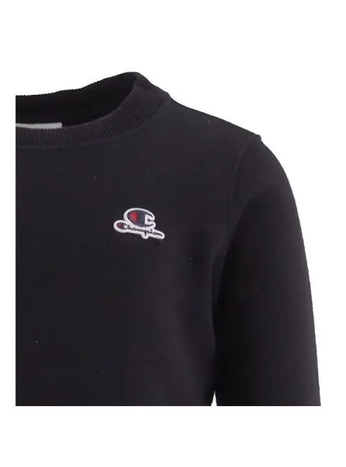 Champion Rochester Dziecięca Bluza Crewneck Croptop Sweatshirt 404332KK001 Czarny | Sklep Monotox