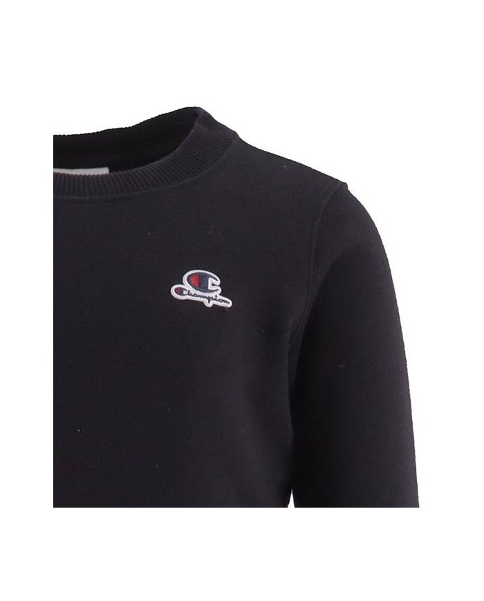 Champion Rochester Dziecięca Bluza Crewneck Croptop Sweatshirt 404332KK001 Czarny | Sklep Monotox