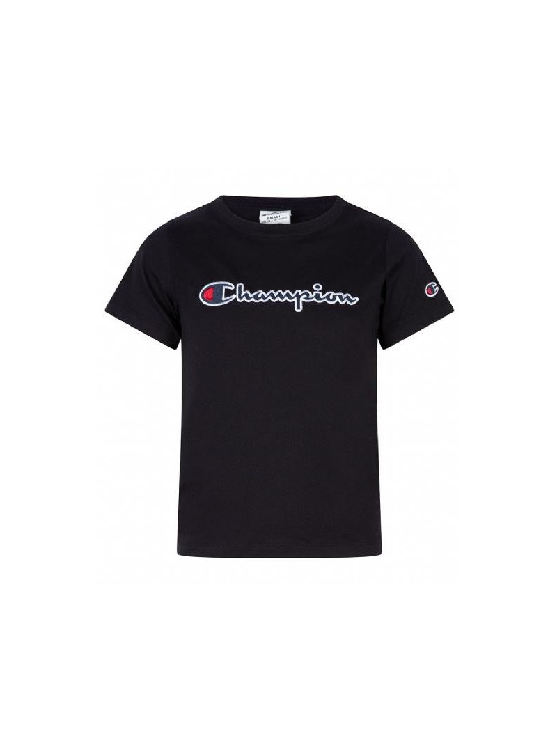 Champion Dziecięcy T-shirt Crewneck T-shirt 404336KK001 Czarny | Sklep Monotox