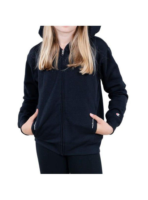 Champion Dziecięca Bluza Hooded Full Zip Sweatshirt 404444KK001 Czarny | Sklep Monotox