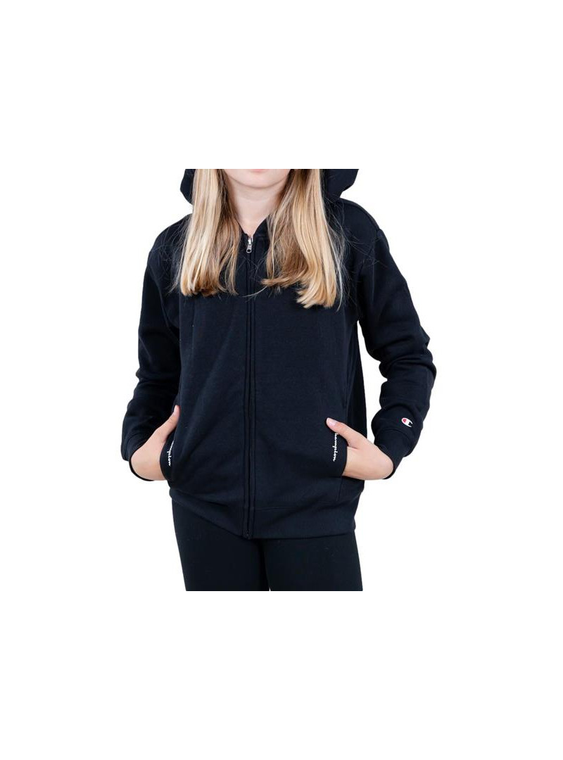 Champion Dziecięca Bluza Hooded Full Zip Sweatshirt 404444KK001 Czarny | Sklep Monotox