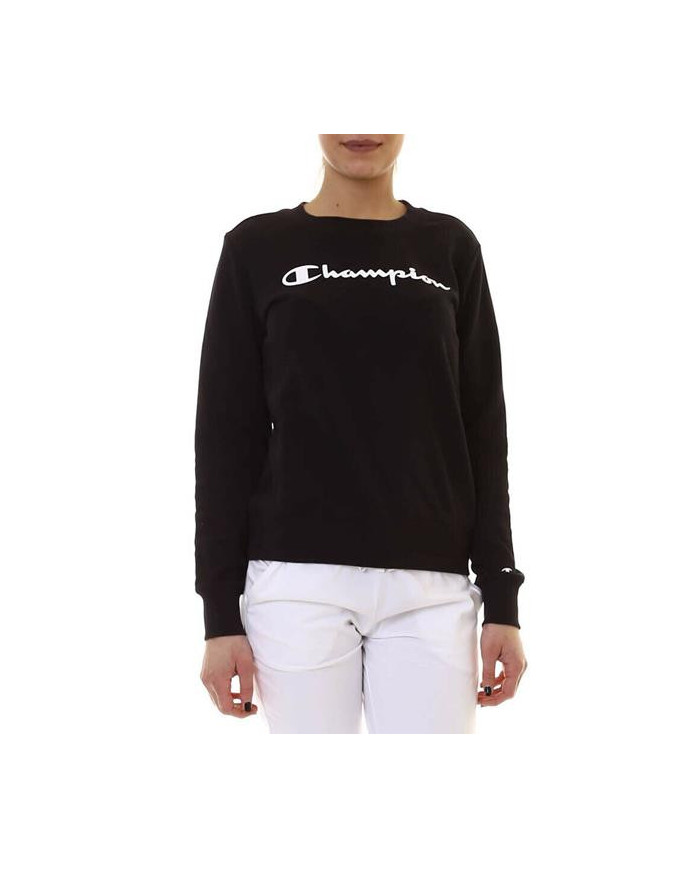 Champion Damska Bluza Crewneck Sweatshirt Czarny | Oficjalny sklep | Monotox