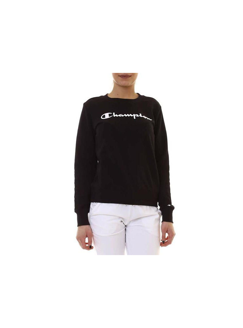 Champion Damska Bluza Crewneck Sweatshirt Czarny | Oficjalny sklep | Monotox