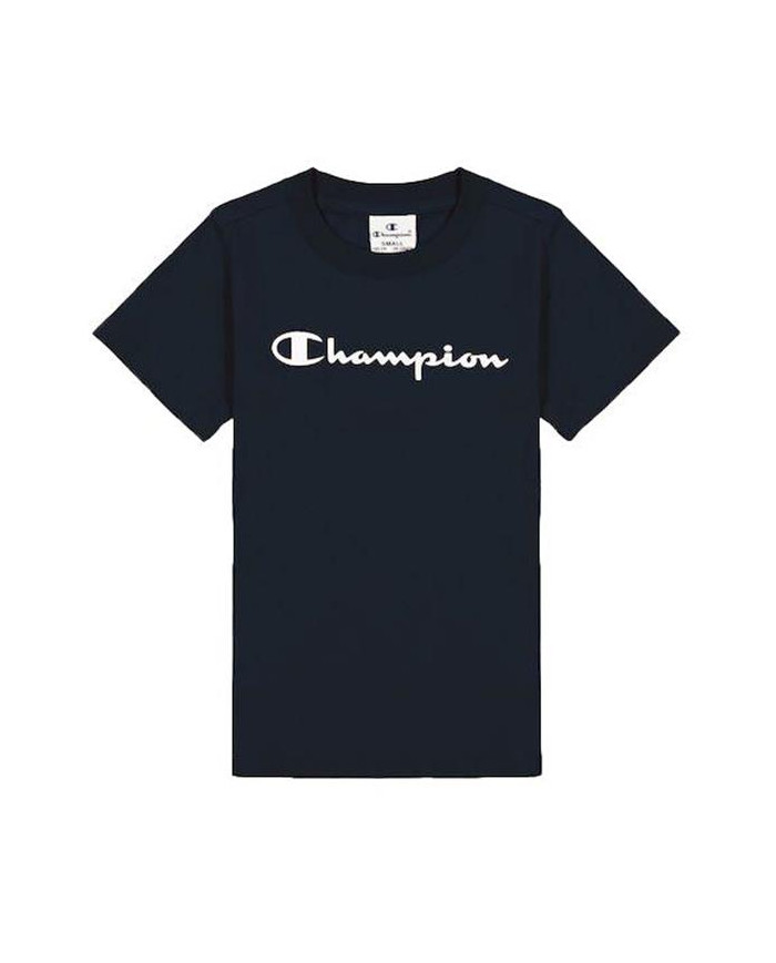 Champion Dziecięcy T-shirt Crewneck T-shirt 404541BS501 Granatowy | Sklep Monotox