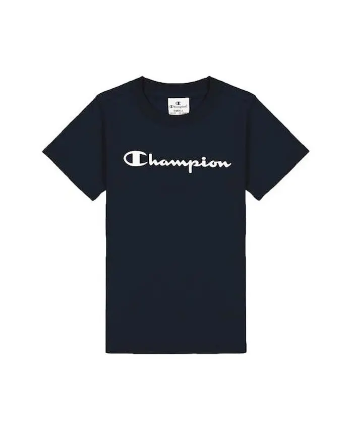 Champion Dziecięcy T-shirt Crewneck T-shirt 404541BS501 Granatowy | Sklep Monotox