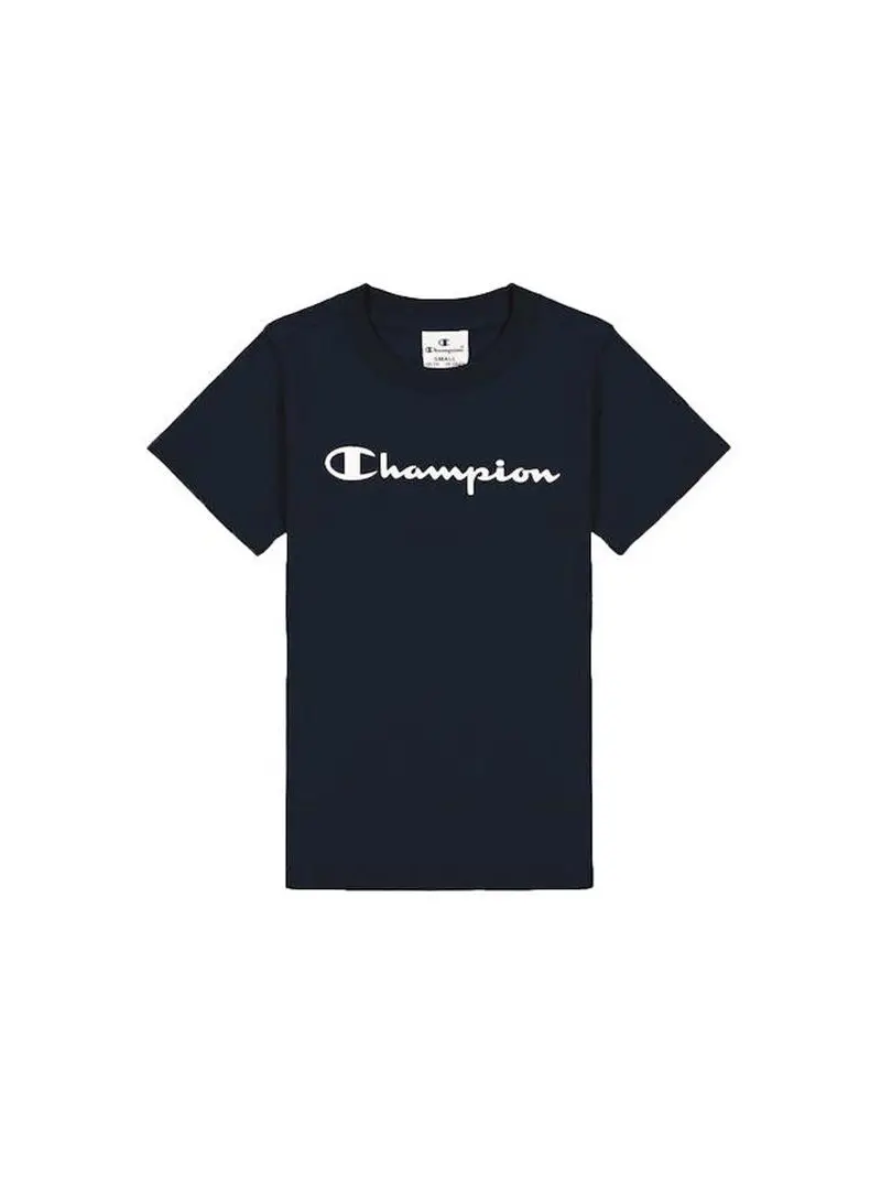 Champion Dziecięcy T-shirt Crewneck T-shirt 404541BS501 Granatowy | Sklep Monotox