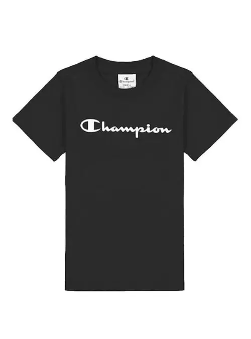 Champion Dziecięcy T-shirt Crewneck T-shirt 404541KK001 Czarny | Sklep Monotox