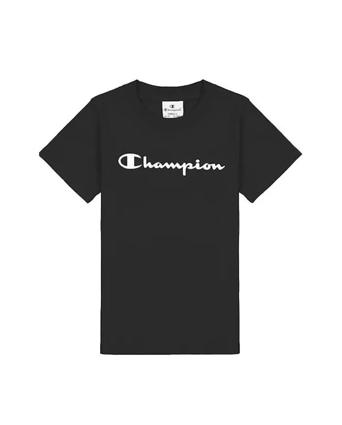 Champion Dziecięcy T-shirt Crewneck T-shirt 404541KK001 Czarny | Sklep Monotox