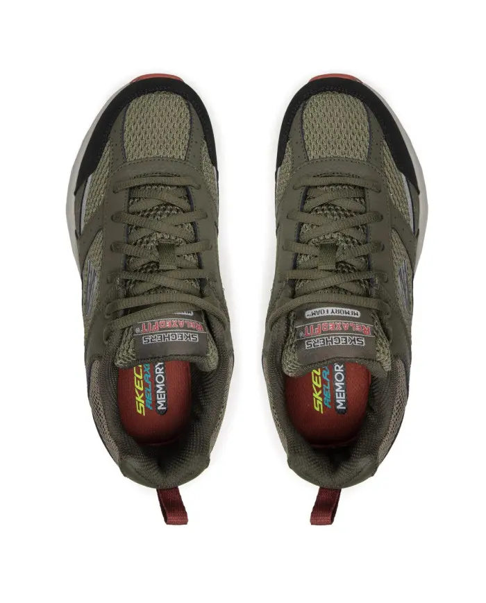 Skechers Męskie Sneakersy Oak Canyon Verketta 51898OLBK Zielony | Sklep Monotox