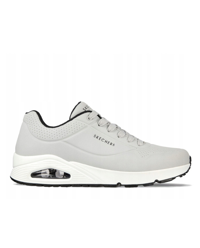 Skechers Męskie Sneakersy Uno Stand On Air 52458LGBK Szary | Sklep Monotox