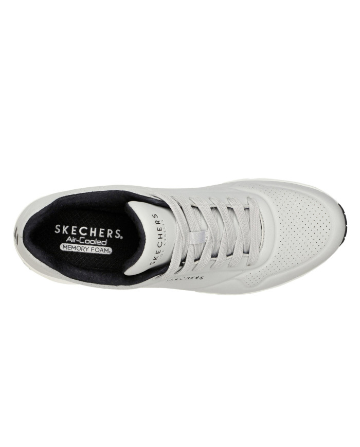 Skechers Męskie Sneakersy Uno Stand On Air 52458LGBK Szary | Sklep Monotox