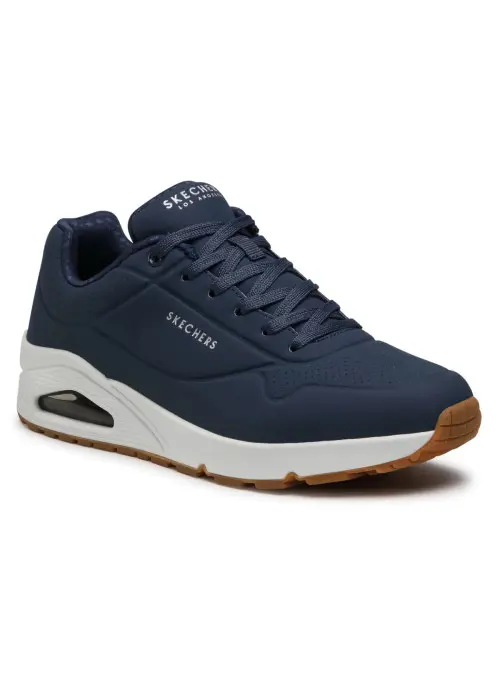 Skechers Męskie Sneakersy Uno Stand On Air 52458NVY Granatowy | Sklep Monotox