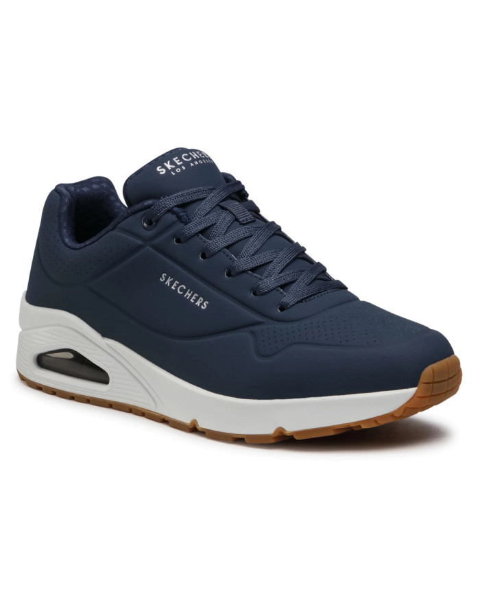 Skechers Męskie Sneakersy Uno Stand On Air 52458NVY Granatowy | Sklep Monotox