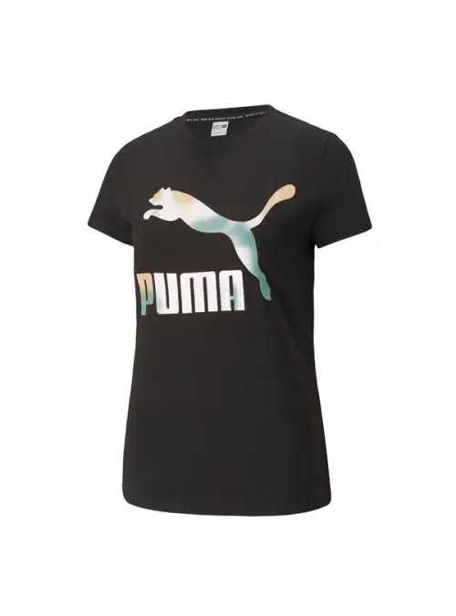 Puma Damski T-shirt Classics Logo Tee 53007771 Czarny | Sklep Monotox