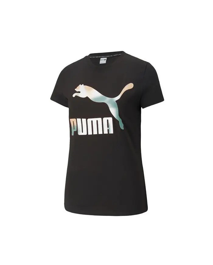 Puma Damski T-shirt Classics Logo Tee 53007771 Czarny | Sklep Monotox