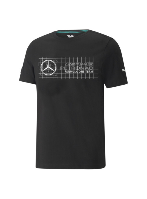 Puma Męski T-shirt Mapf1 Logo Tee 53369301 Czarny | Sklep Monotox