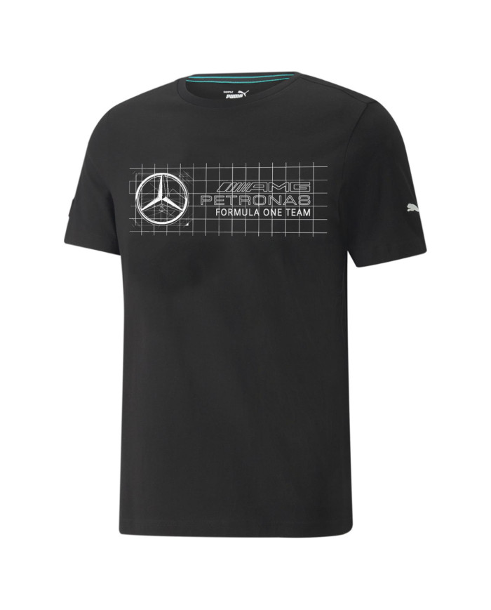 Puma Męski T-shirt Mapf1 Logo Tee 53369301 Czarny | Sklep Monotox