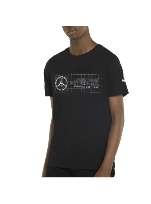 Puma Męski T-shirt Mapf1 Logo Tee 53369301 Czarny | Sklep Monotox