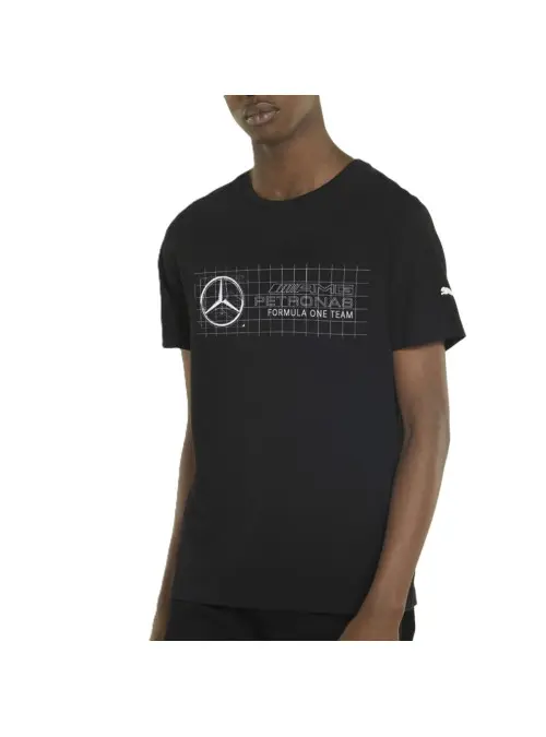 Puma Męski T-shirt Mapf1 Logo Tee 53369301 Czarny | Sklep Monotox