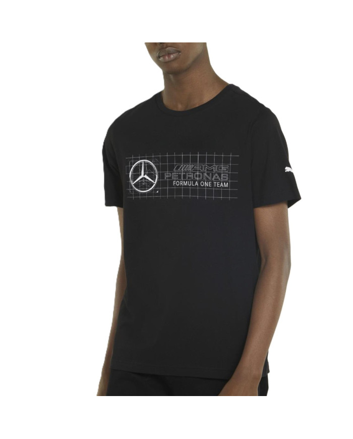 Puma Męski T-shirt Mapf1 Logo Tee 53369301 Czarny | Sklep Monotox
