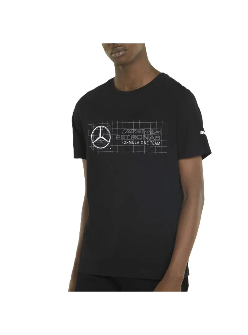 Puma Męski T-shirt Mapf1 Logo Tee 53369301 Czarny | Sklep Monotox