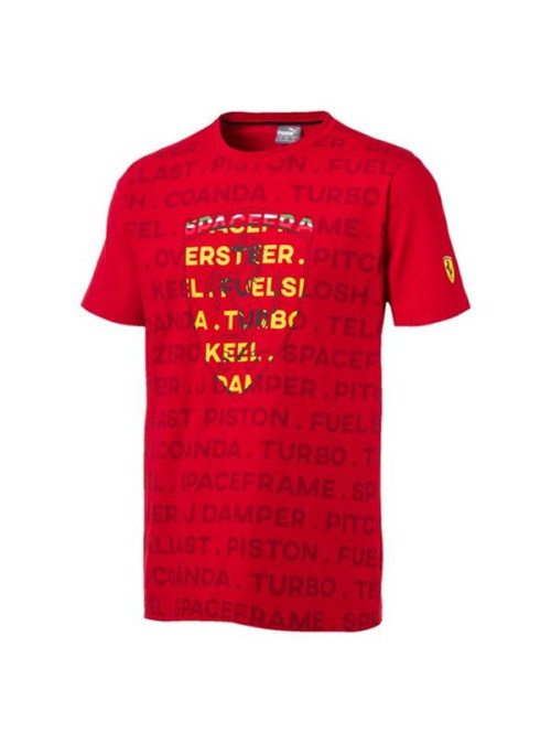 Puma Męski T-shirt Sf Big Shield Tee 57782801 Czerwony | Sklep Monotox