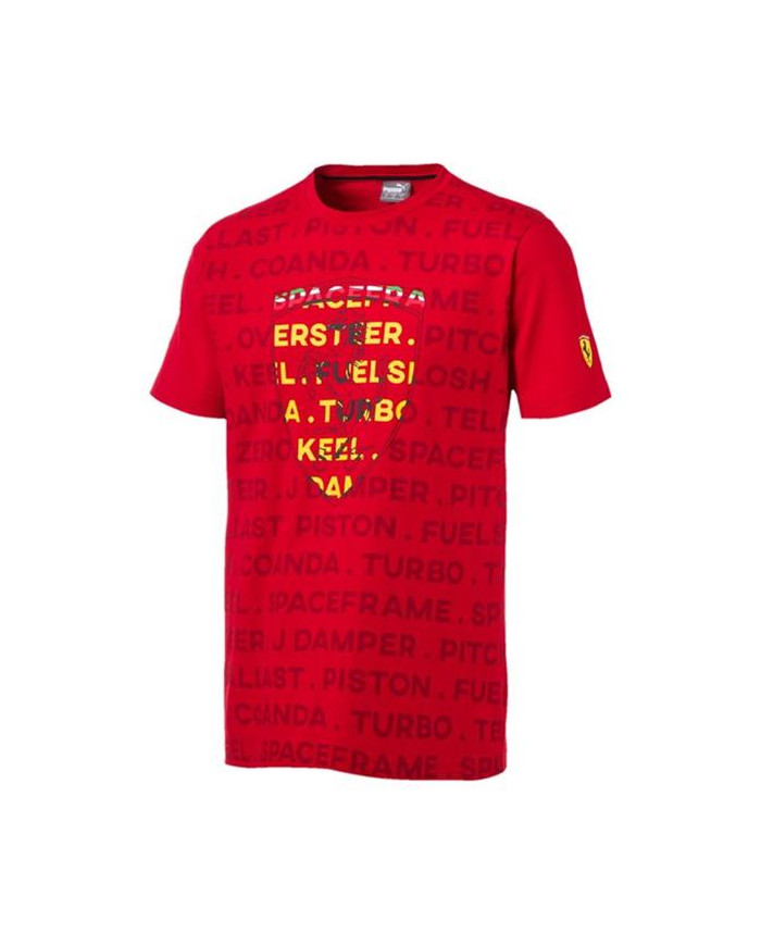 Puma Męski T-shirt Sf Big Shield Tee 57782801 Czerwony | Sklep Monotox