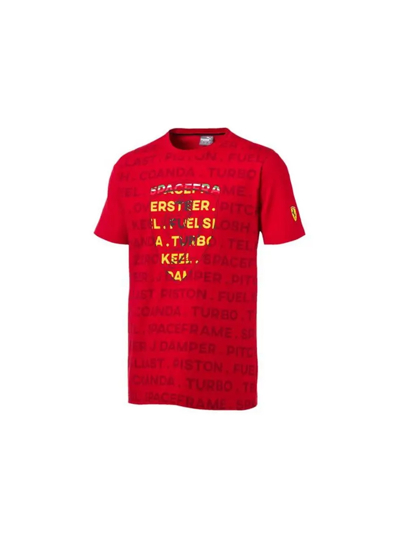 Puma Męski T-shirt Sf Big Shield Tee 57782801 Czerwony | Sklep Monotox