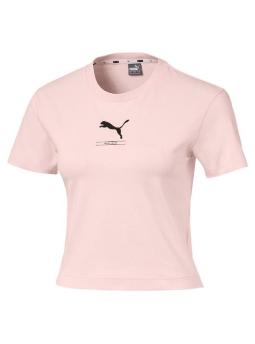 Puma Damski T-shirt Nu-tility Fitted Tee 58137717 Różowy | Sklep Monotox