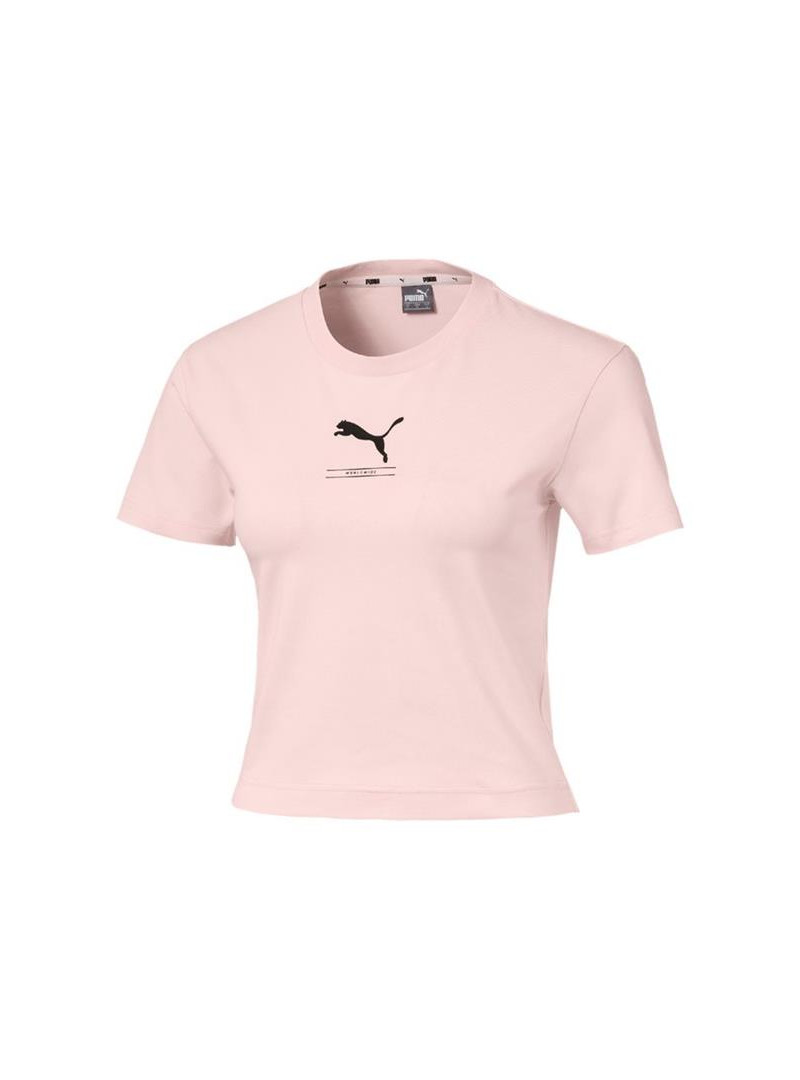 Puma Damski T-shirt Nu-tility Fitted Tee 58137717 Różowy | Sklep Monotox
