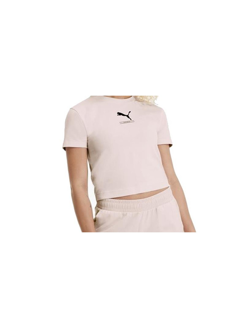 Puma Damski T-shirt Nu-tility Fitted Tee 58137717 Różowy | Sklep Monotox
